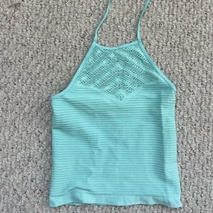Bebe S Turquoise halter top
